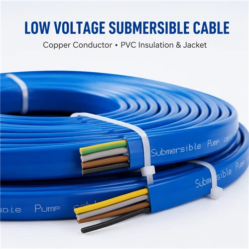 Blue Flat Submersible Pump | Ultra Thin Shallow Water Silent Submersible Pump