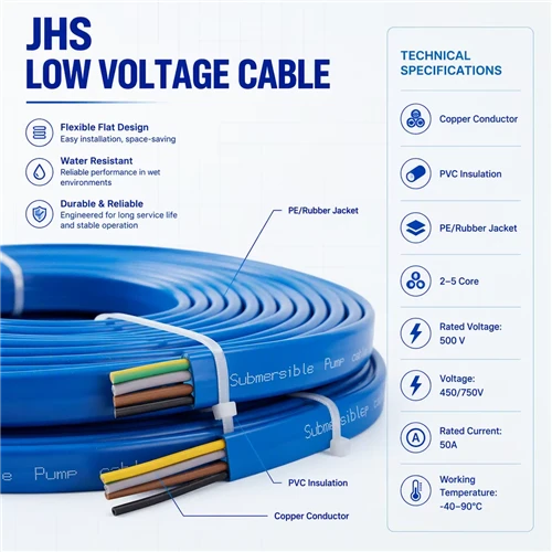 Blue Flat Submersible Pump Cable: Why Flat Cable Is Preferred For Borehole Pu...