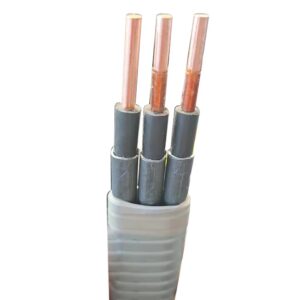 QYEQ 3KV 4KV 5KV 6KV 3-core Copper Core EPDM Insulation Armored ESP Submersible Oil Well Pump Power Cable